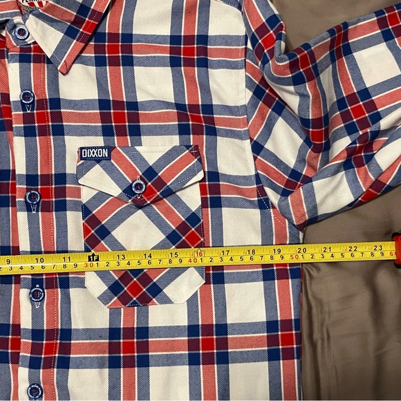 Dixon Red and Blue Plaid Shirt sz M - Picture 3 of 7